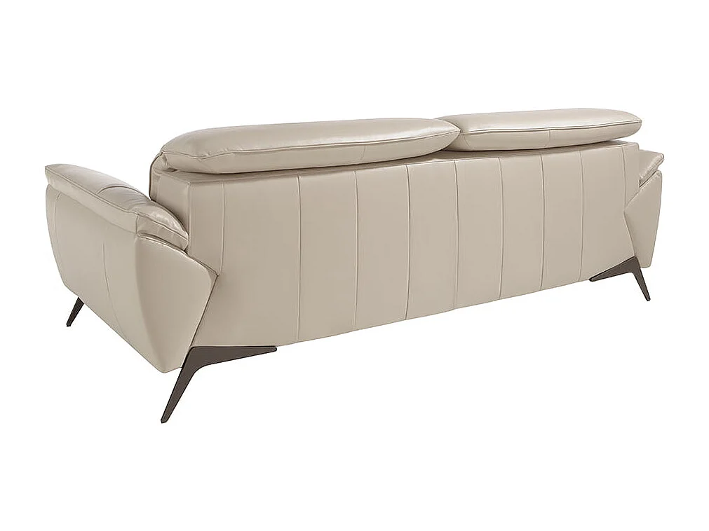 Canapé 3 places en cuir taupe 6132 ANGEL CERDA