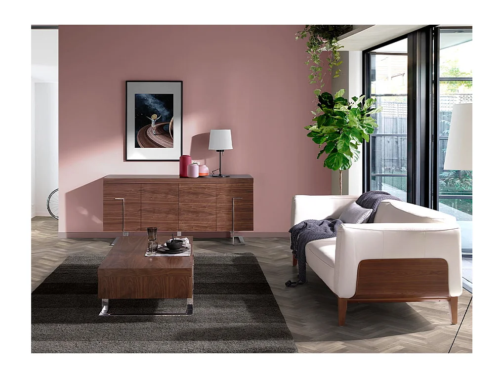 3-Sitzer-Sofa, bezogen mit weißem Leder  6115 ANGEL CERDA