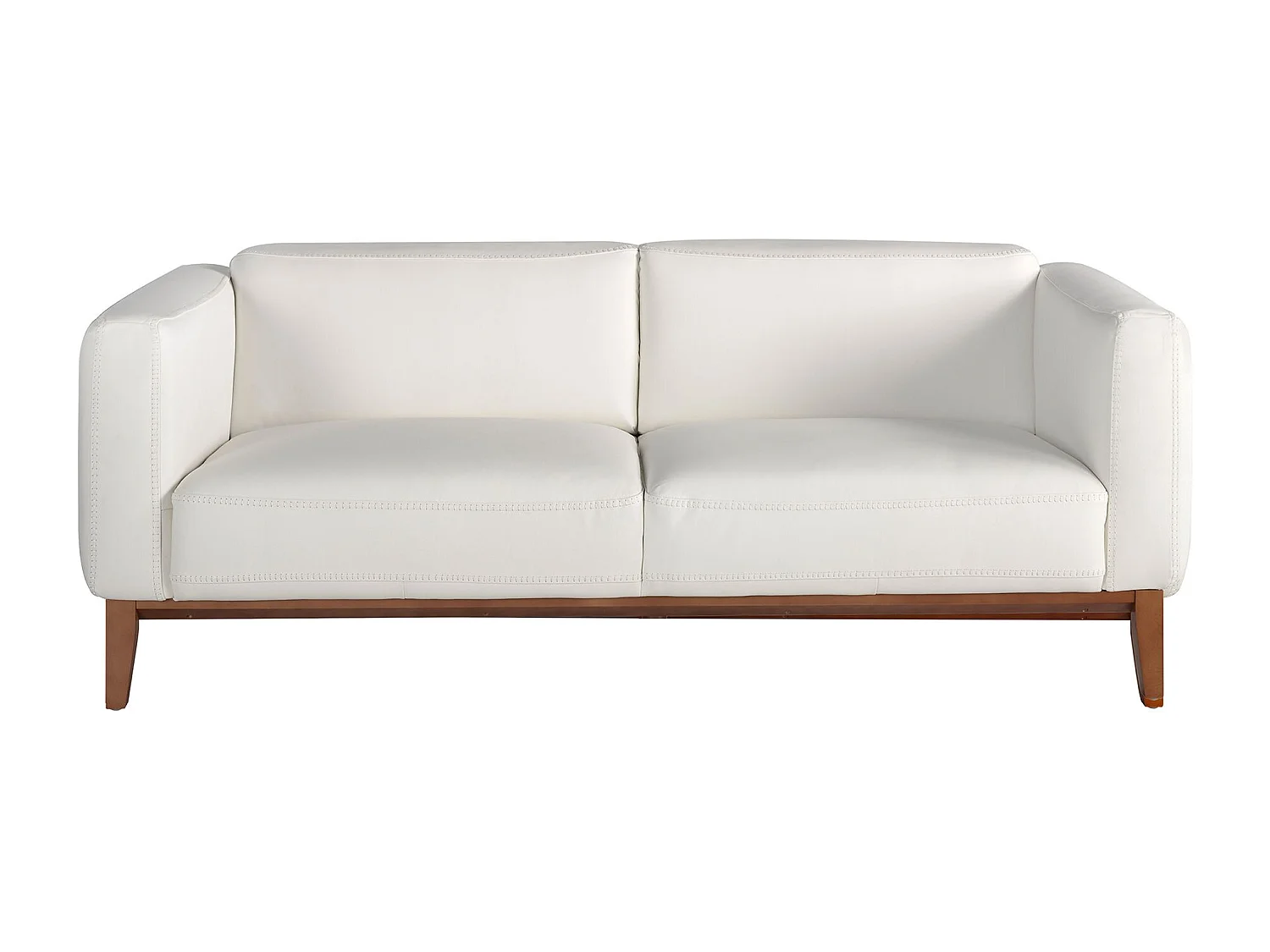 Canapé 3 places en cuir blanc 6115 ANGEL CERDA