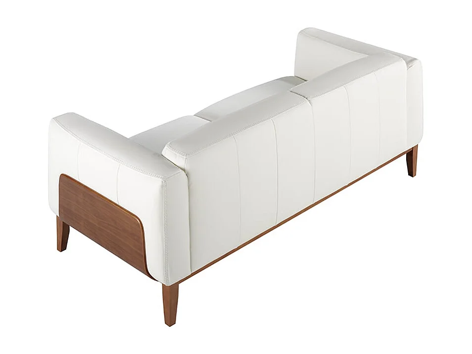 Canapé 3 places en cuir blanc 6115 ANGEL CERDA