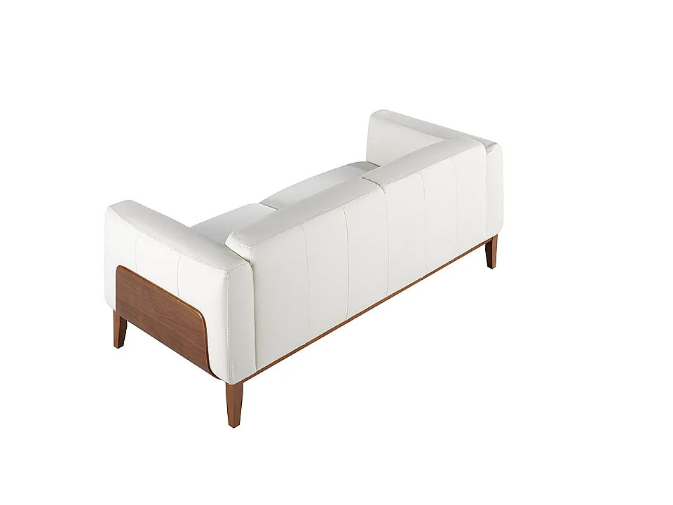 White leather 3-seater sofa 6115 ANGEL CERDA