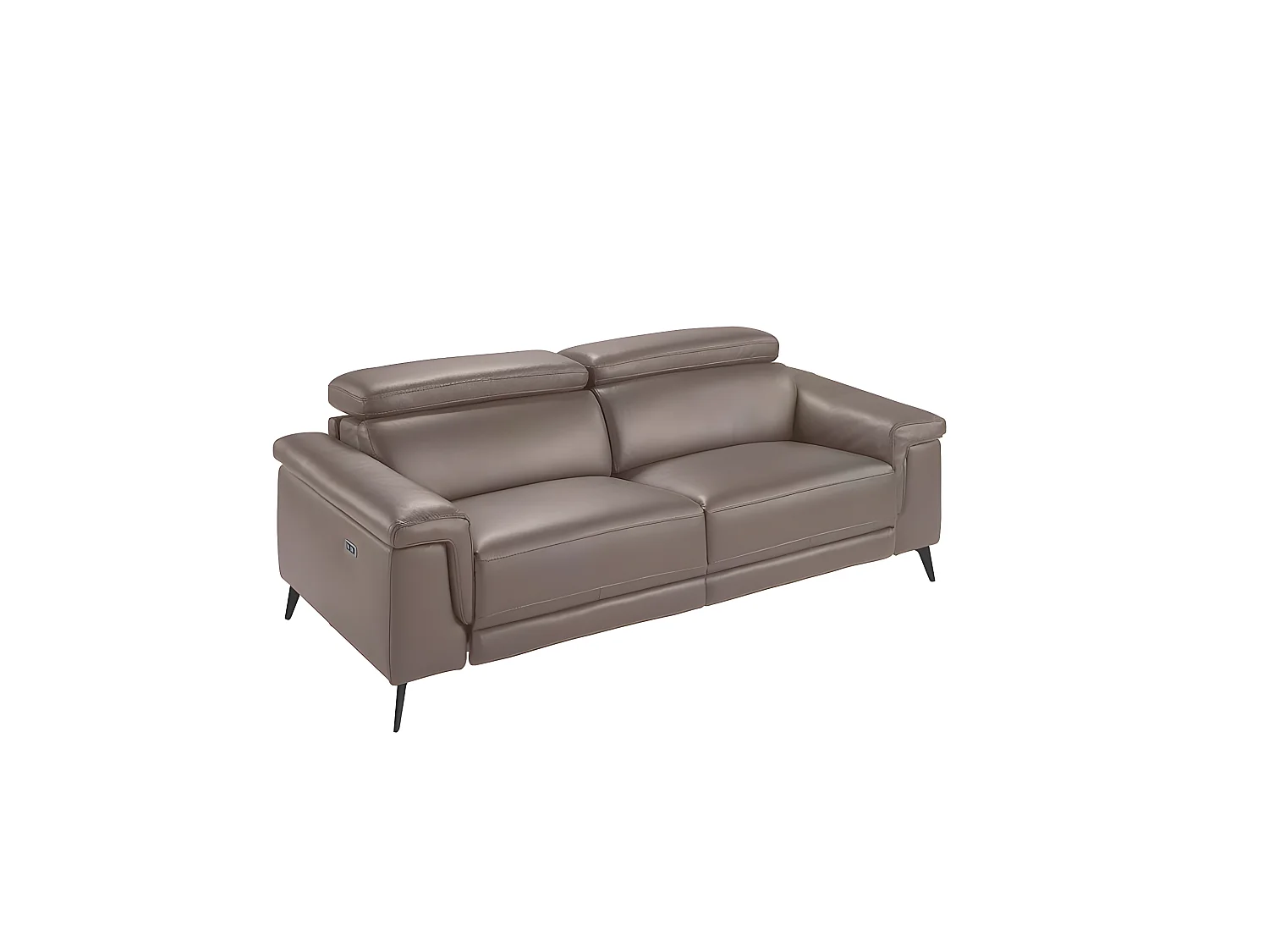 Canapé 3 places en cuir vison 6105 ANGEL CERDA