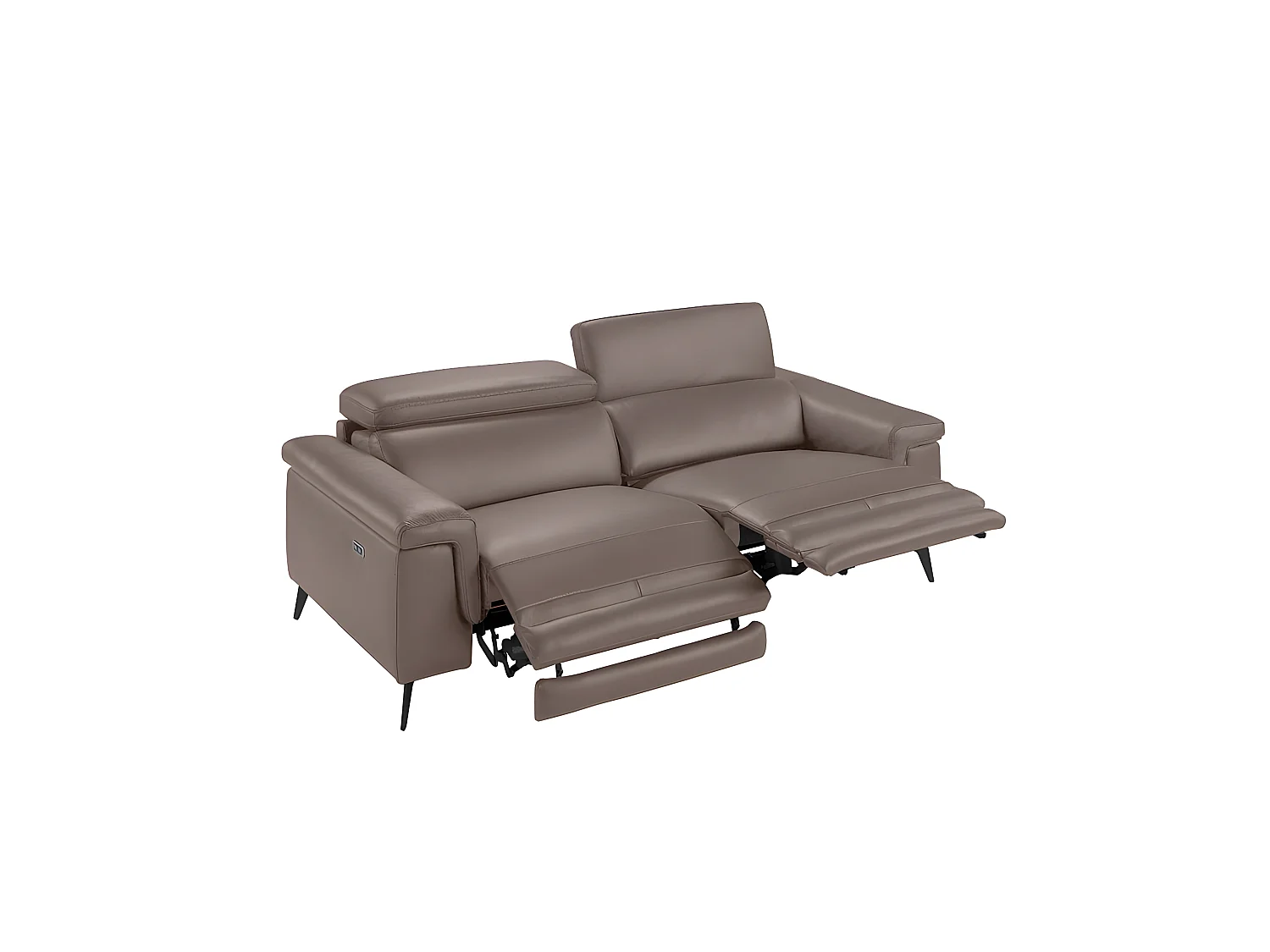 Canapé 3 places en cuir vison 6105 ANGEL CERDA