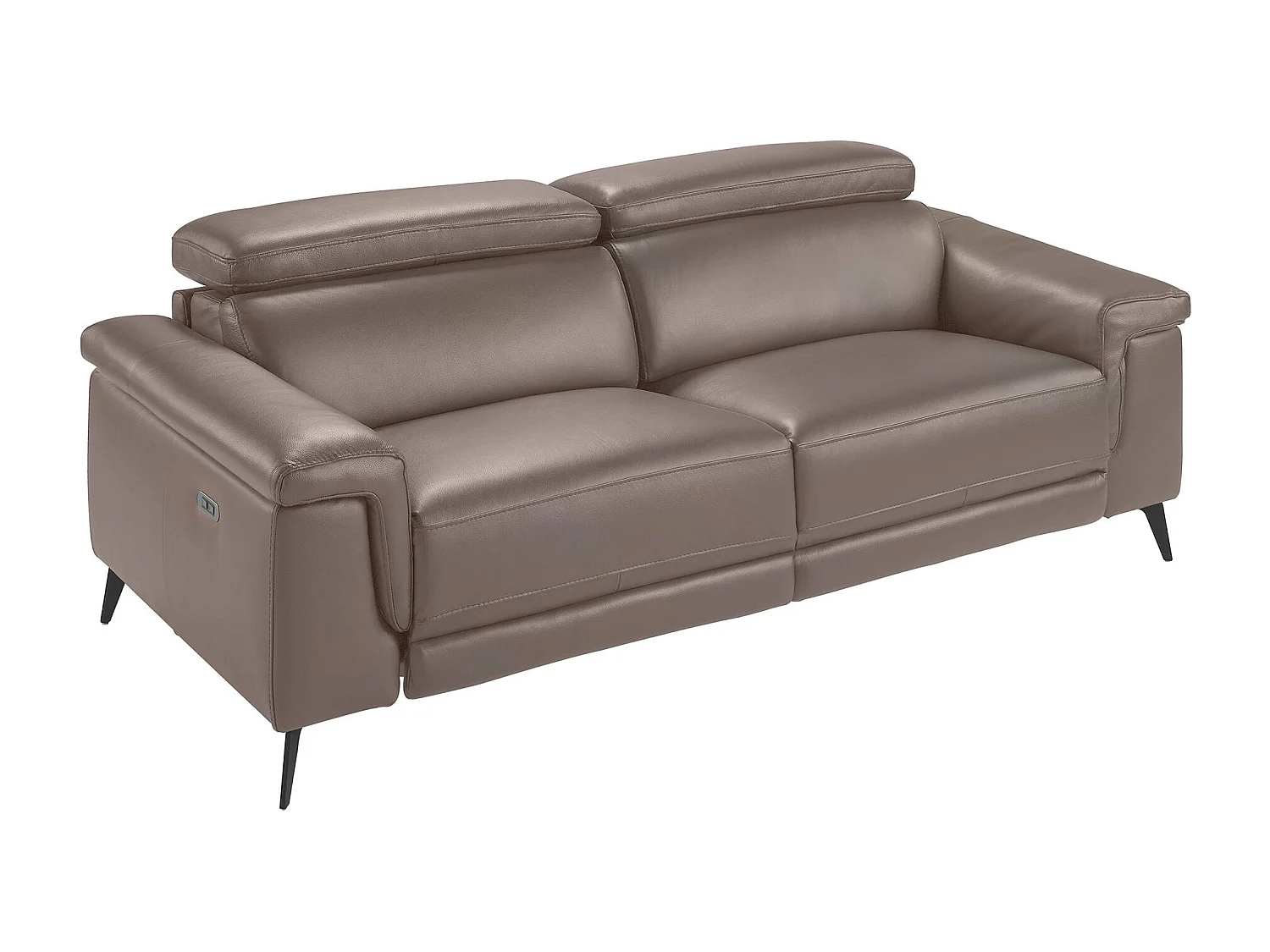 Canapé 3 places en cuir vison 6105 ANGEL CERDA