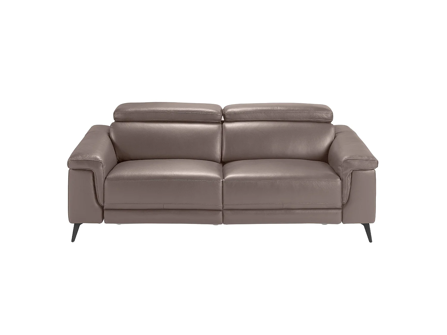 Canapé d'angle 3 places en cuir beige