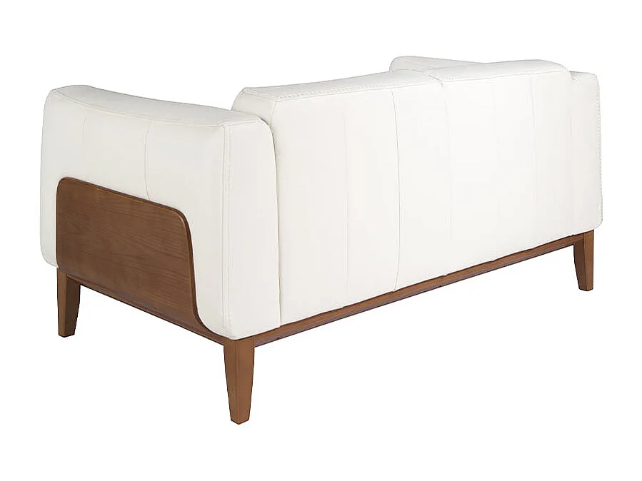 Divano a 2 posti in pelle bianca 6118 ANGEL CERDA