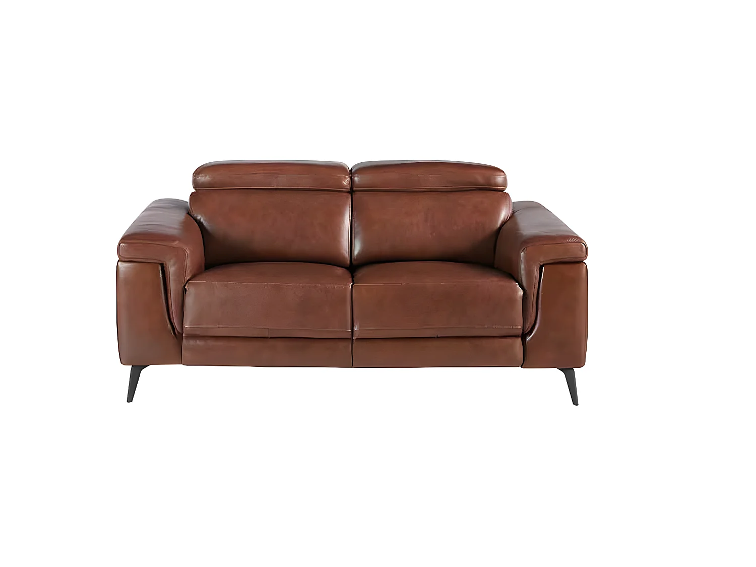 Canapé de relaxation 2 places en cuir marron 6116 ANGEL CERDA