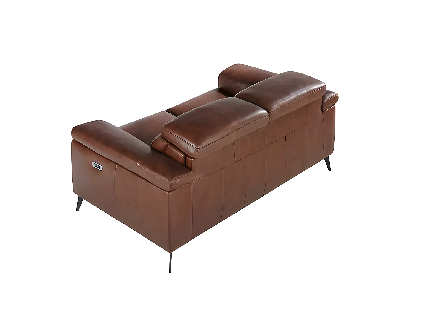 Canapé de relaxation 2 places en cuir marron 6116 ANGEL CERDA