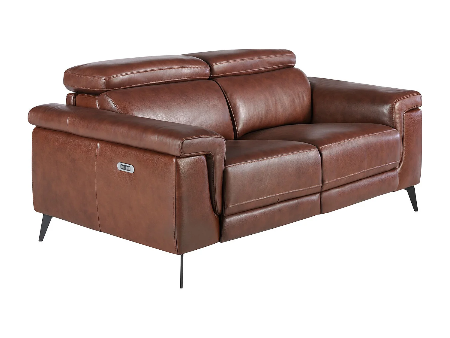 2 zitsbank in bruin leer 6116 ANGEL CERDA