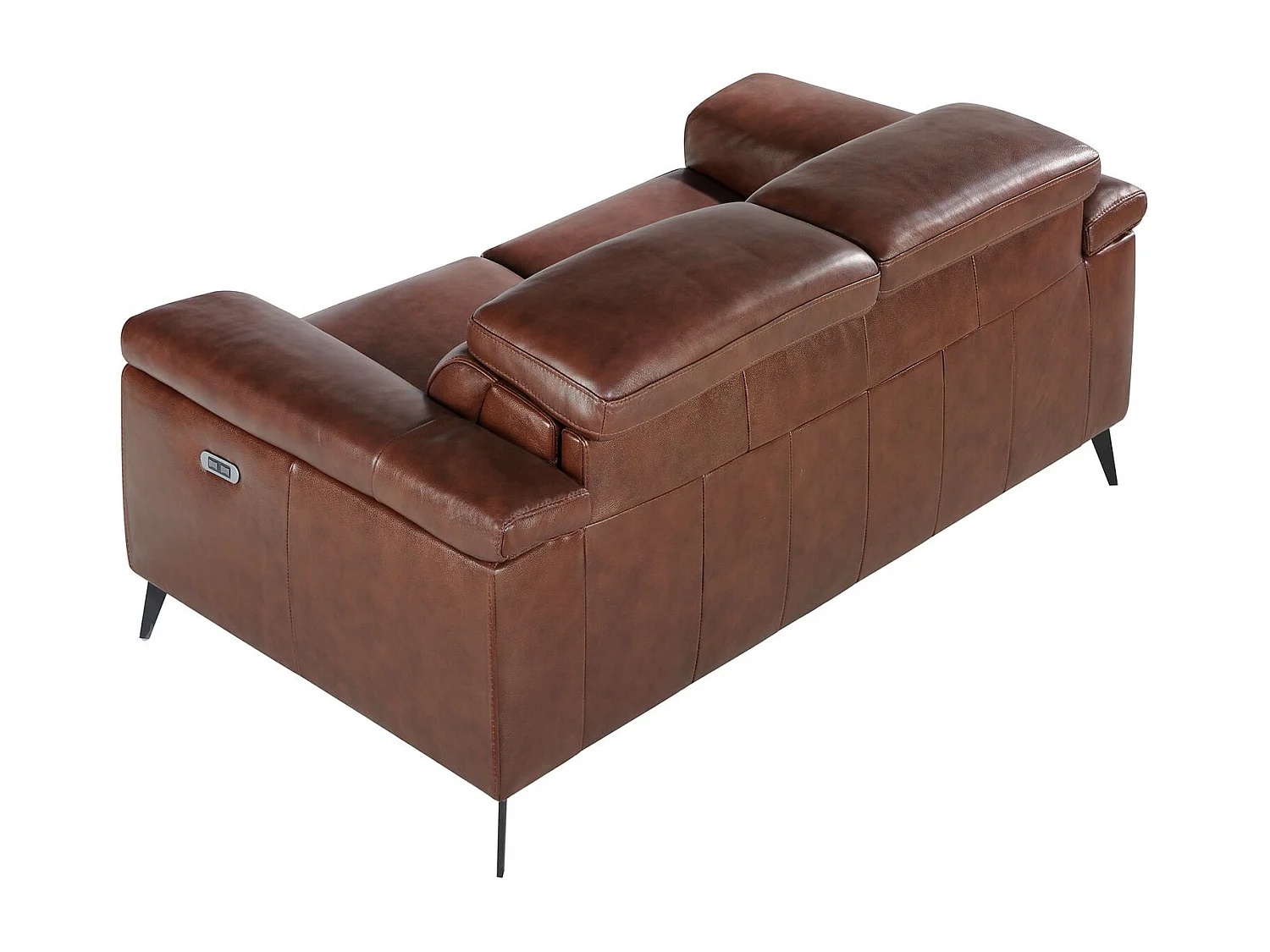 2 zitsbank in bruin leer 6116 ANGEL CERDA