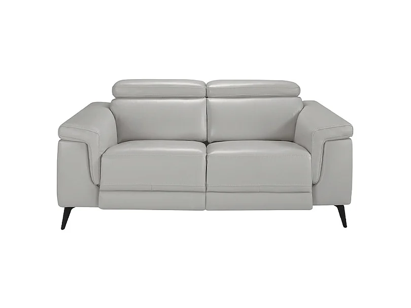 Canapé relax 2 places en cuir gris 6107 ANGEL CERDA