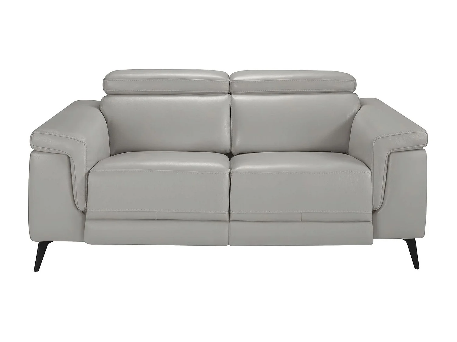 Canapé relax 2 places en cuir gris 6107 ANGEL CERDA