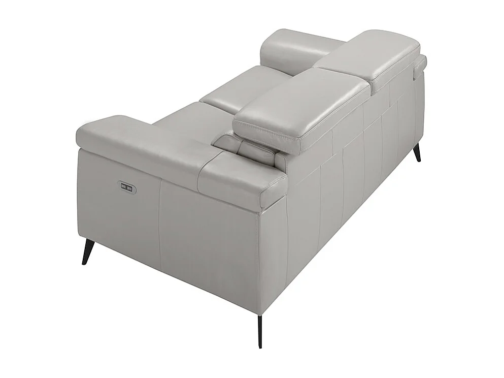 Canapé relax 2 places en cuir gris 6107 ANGEL CERDA