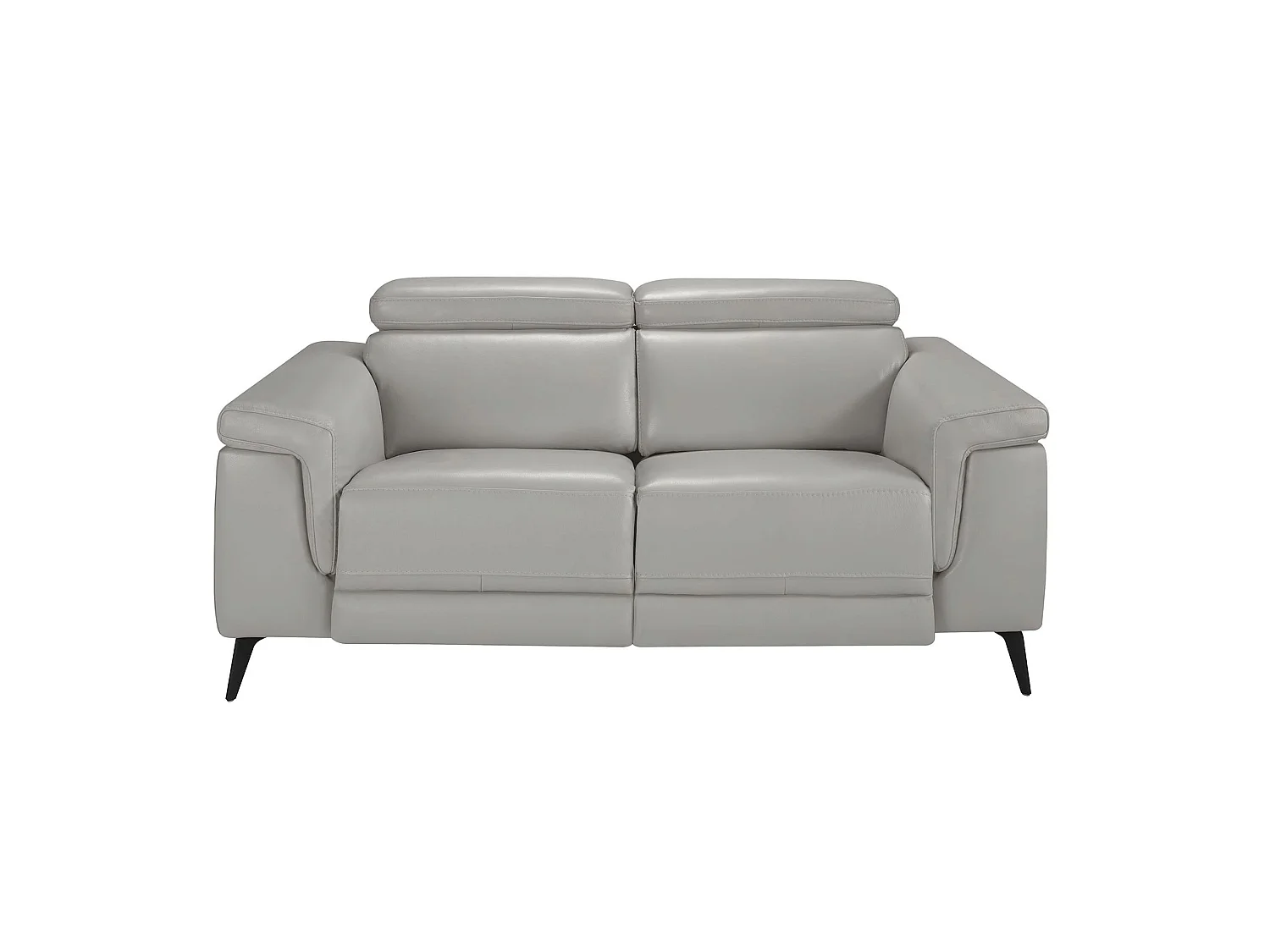 Canapé relax 2 places en cuir gris 6107 ANGEL CERDA