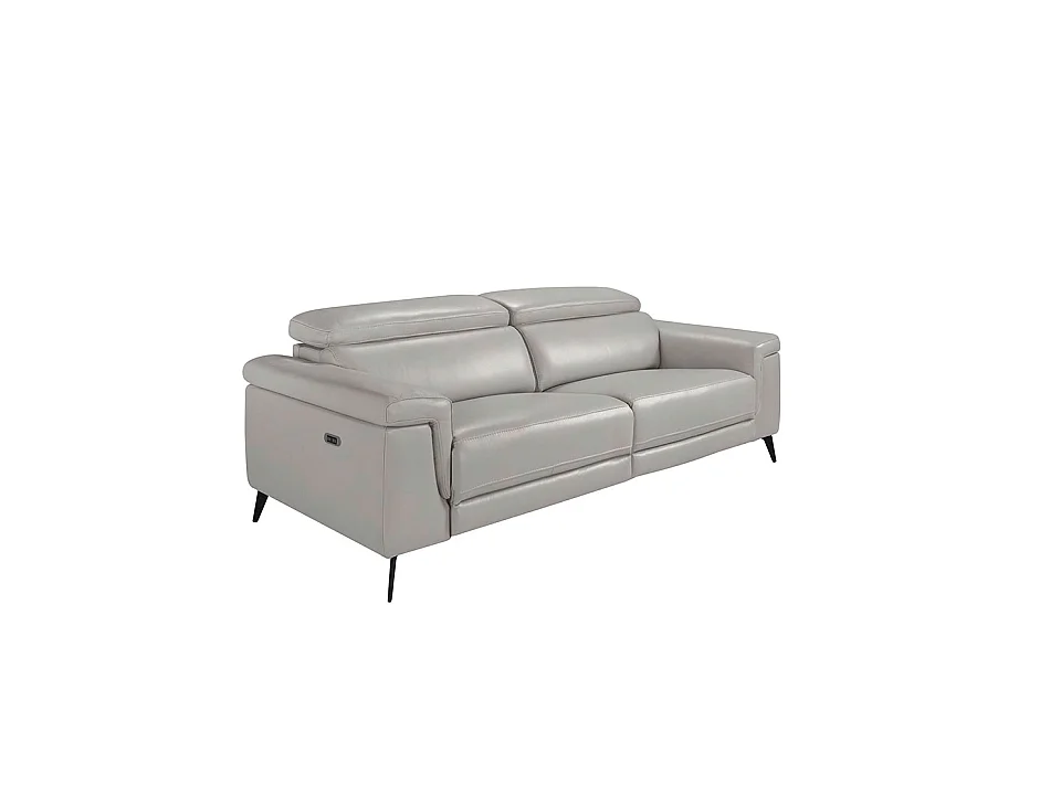 3-zitsbank bekleed in grijs leer 6108 ANGEL CERDA