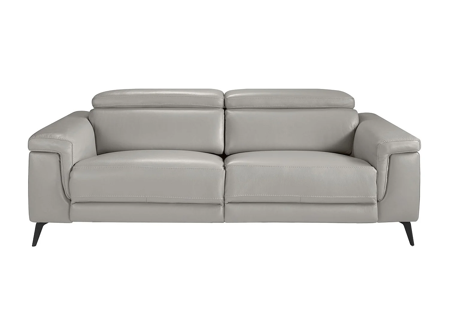 Canapé 3 places en cuir gris 6108 ANGEL CERDA