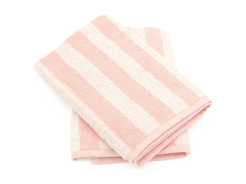 Lot de 2 torchons de cuisine éponge 50x50 cm coton PAT II rose