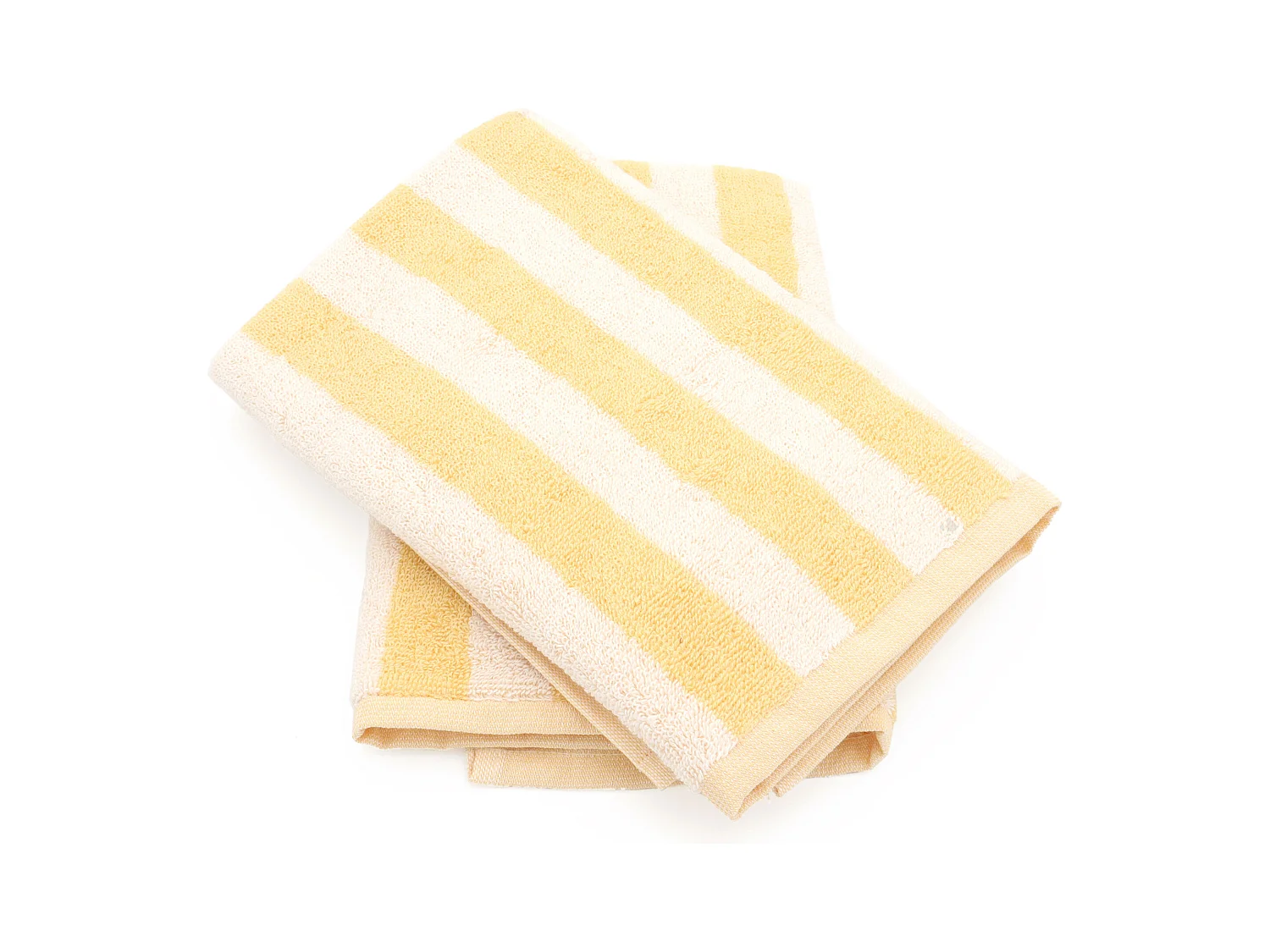 Lot de 2 torchons de cuisine éponge 50x50 cm coton PAT II jaune