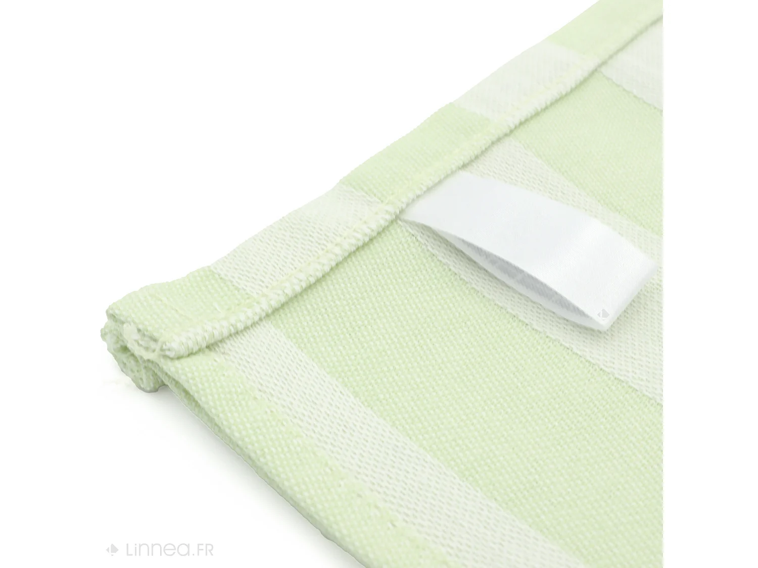 Lot de 2 torchons de cuisine toile 50x70 cm coton PAT II vert