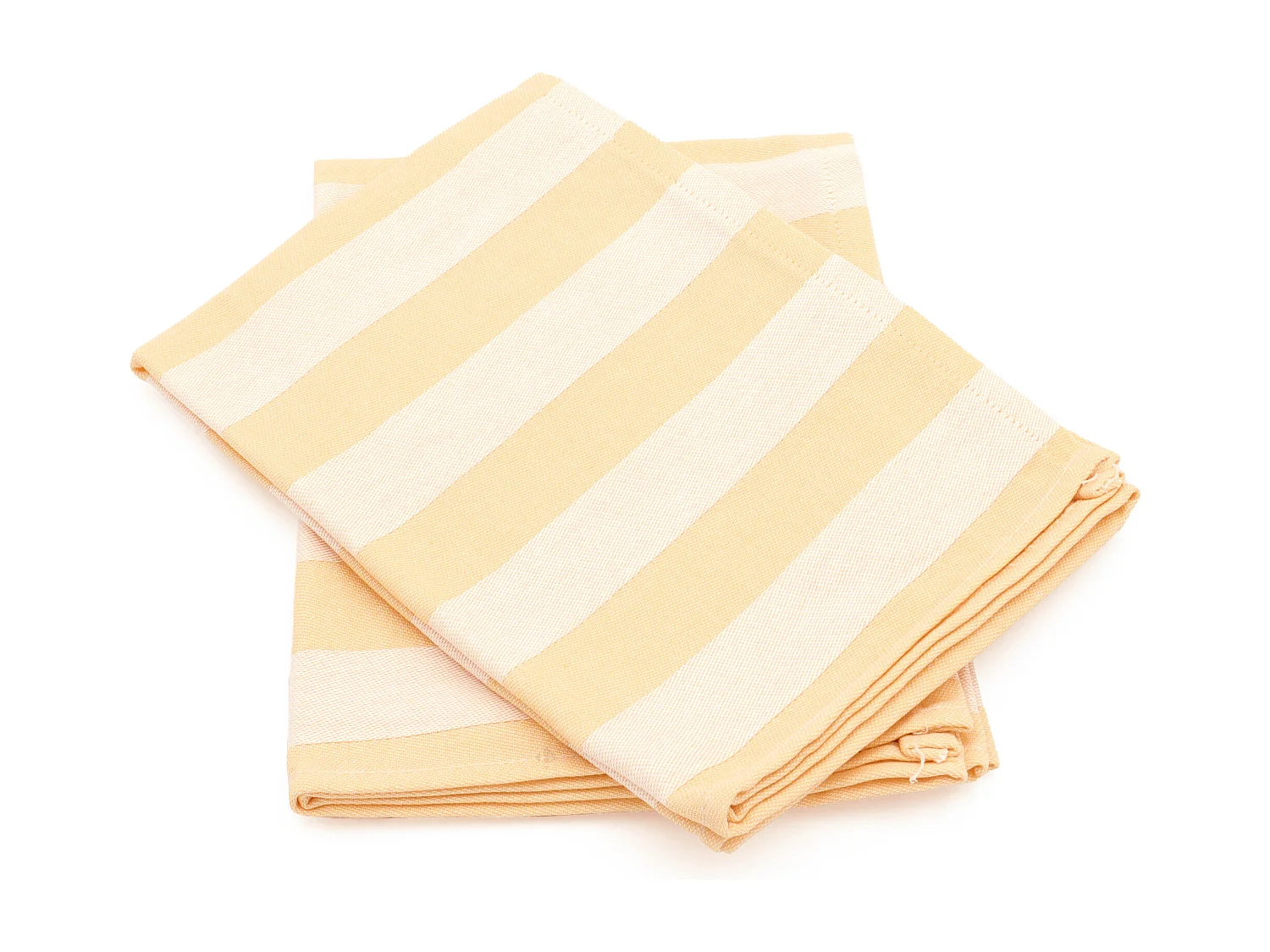 Lot de 2 torchons de cuisine toile 50x70 cm coton PAT II jaune