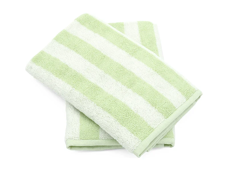 Lot de 2 torchons de cuisine éponge 50x50 cm coton PAT II vert