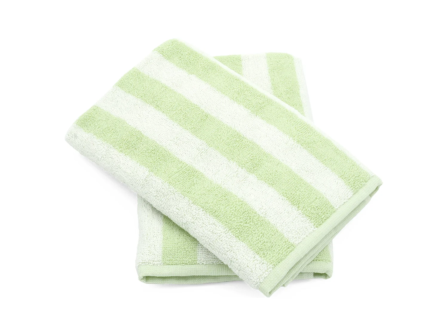 Lot de 2 torchons de cuisine éponge 50x50 cm coton PAT II vert