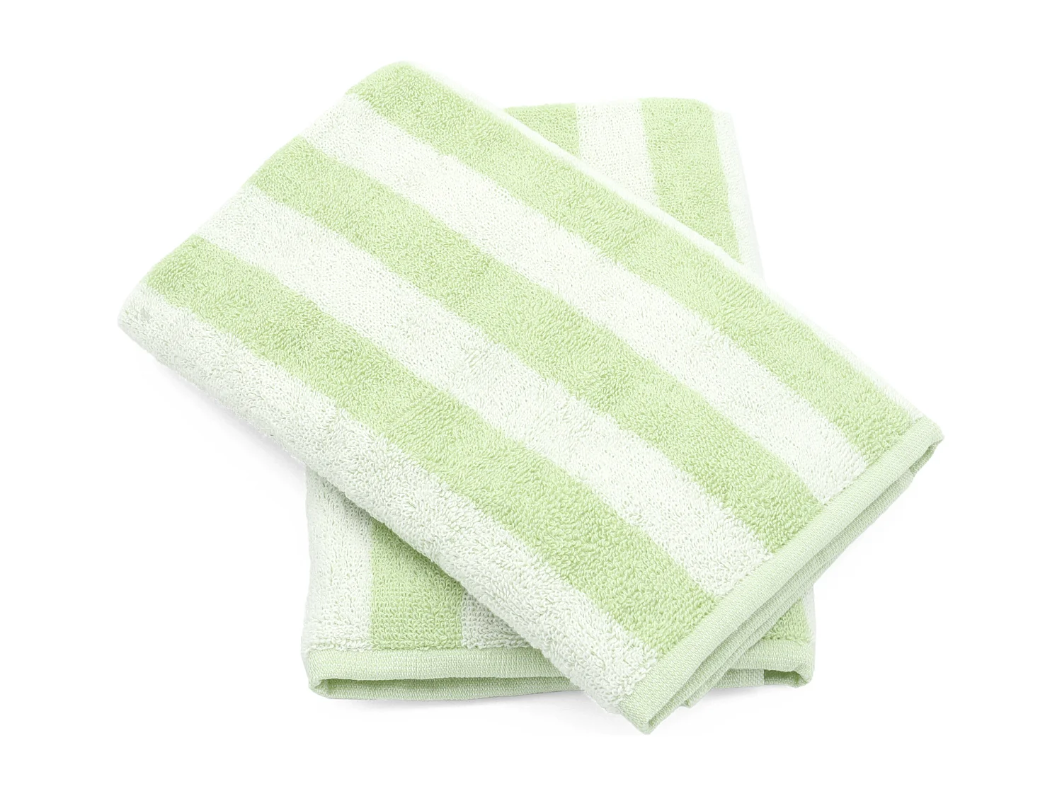 Lot de 2 torchons de cuisine éponge 50x50 cm coton PAT II vert