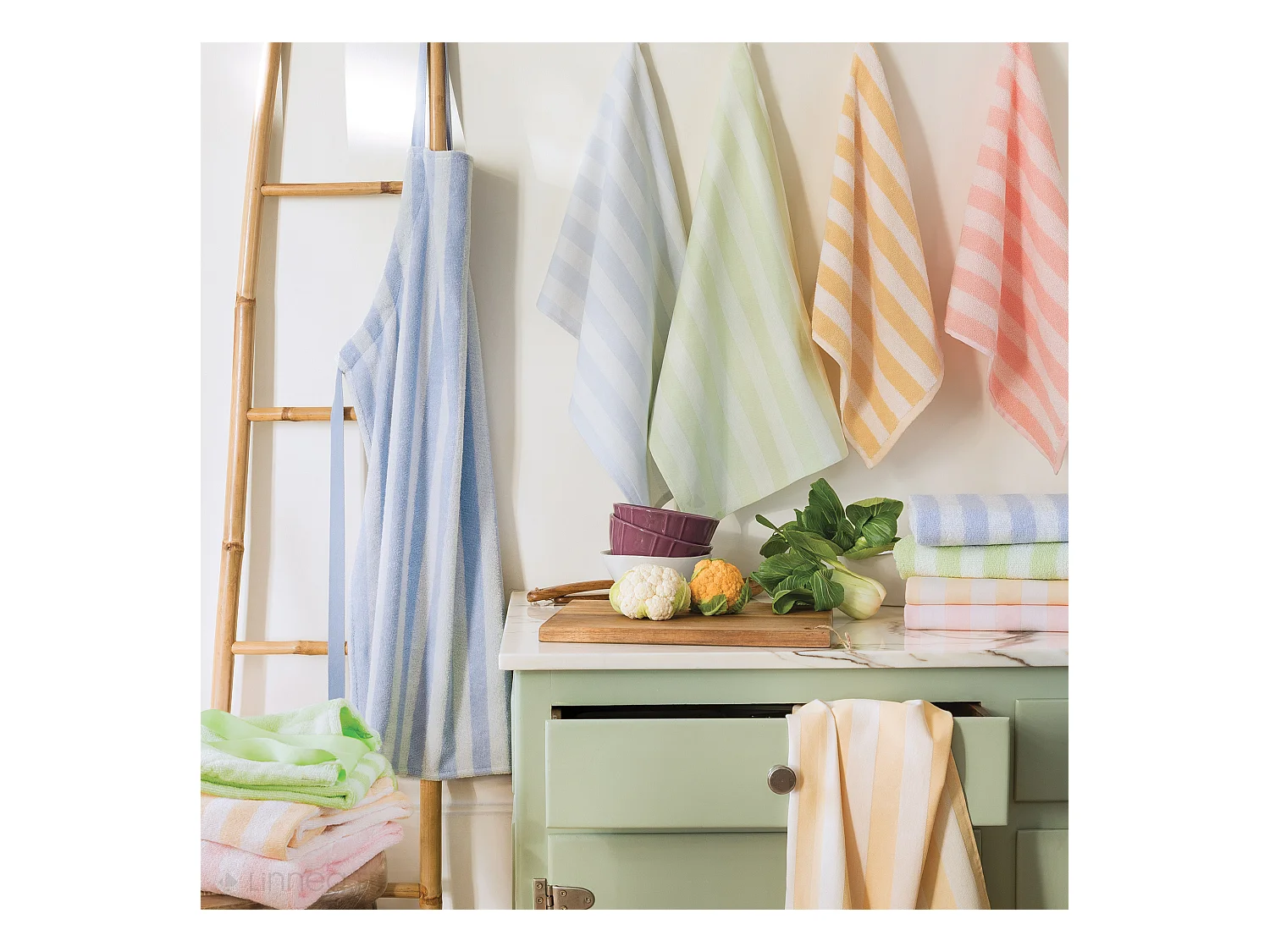 Tablier de cuisine en éponge 60x90 cm 100% PAT II jaune