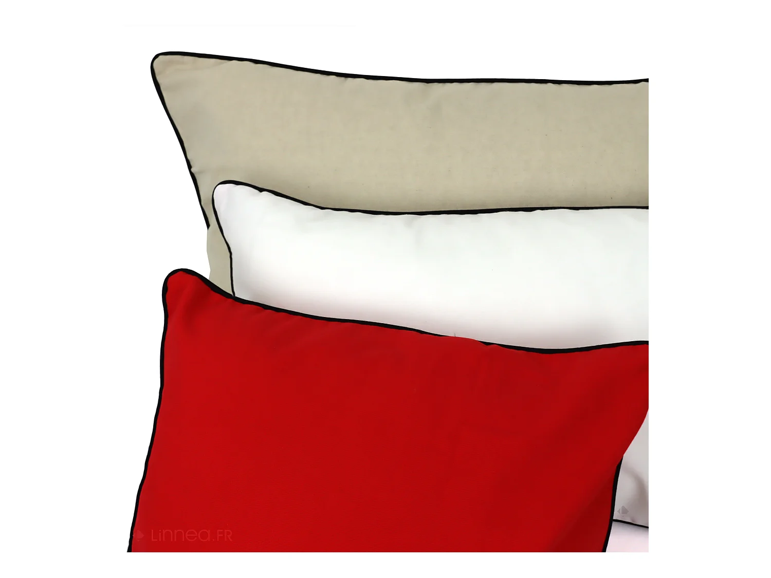 Housse de coussin 20x20 cm MONTSEGUR Blanc