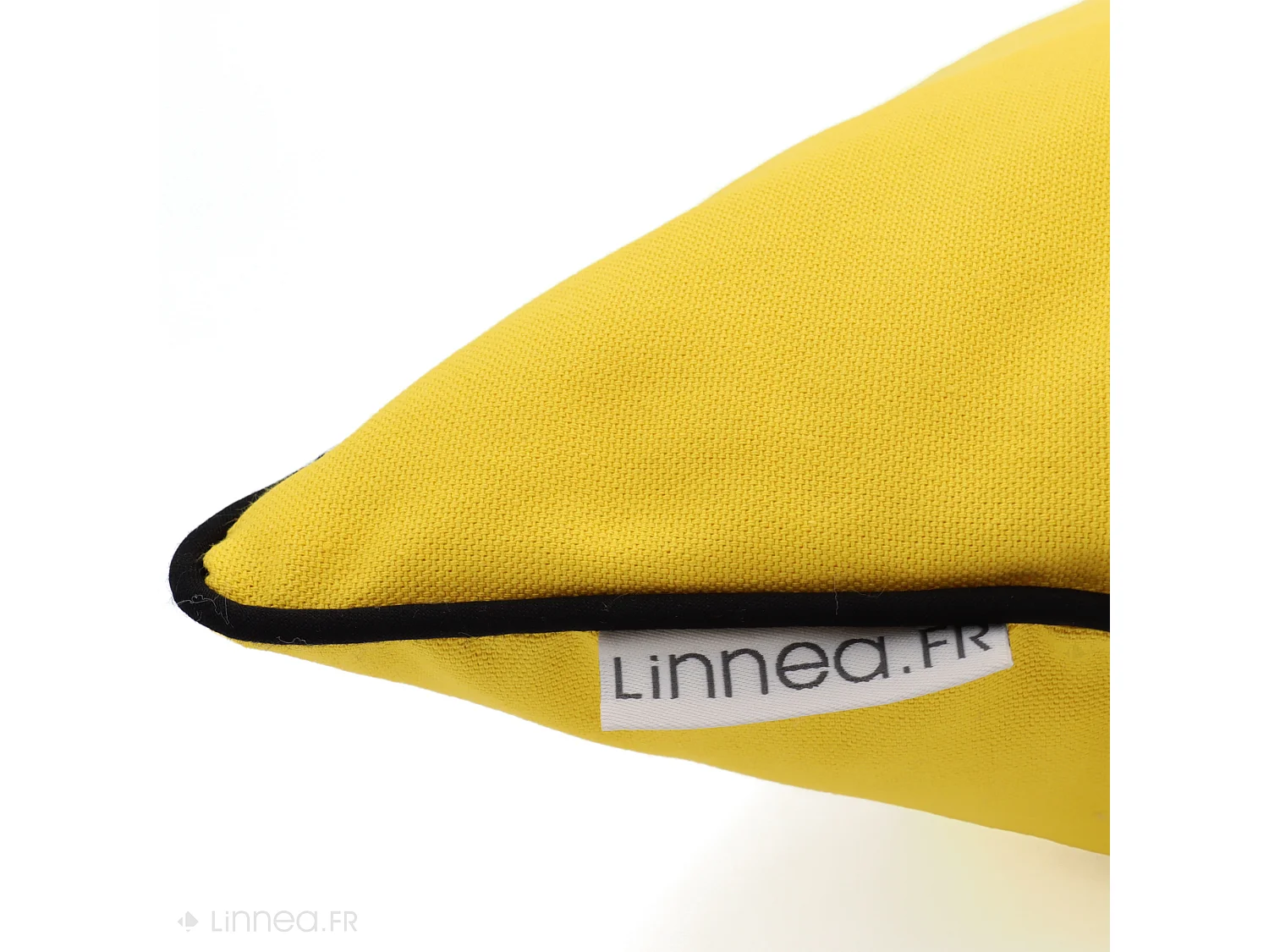 Housse de coussin 60x60 cm MONTSEGUR jaune Curcuma