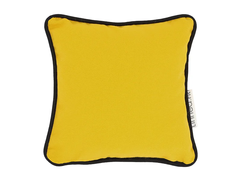 Housse de coussin 20x20 cm MONTSEGUR jaune Curcuma