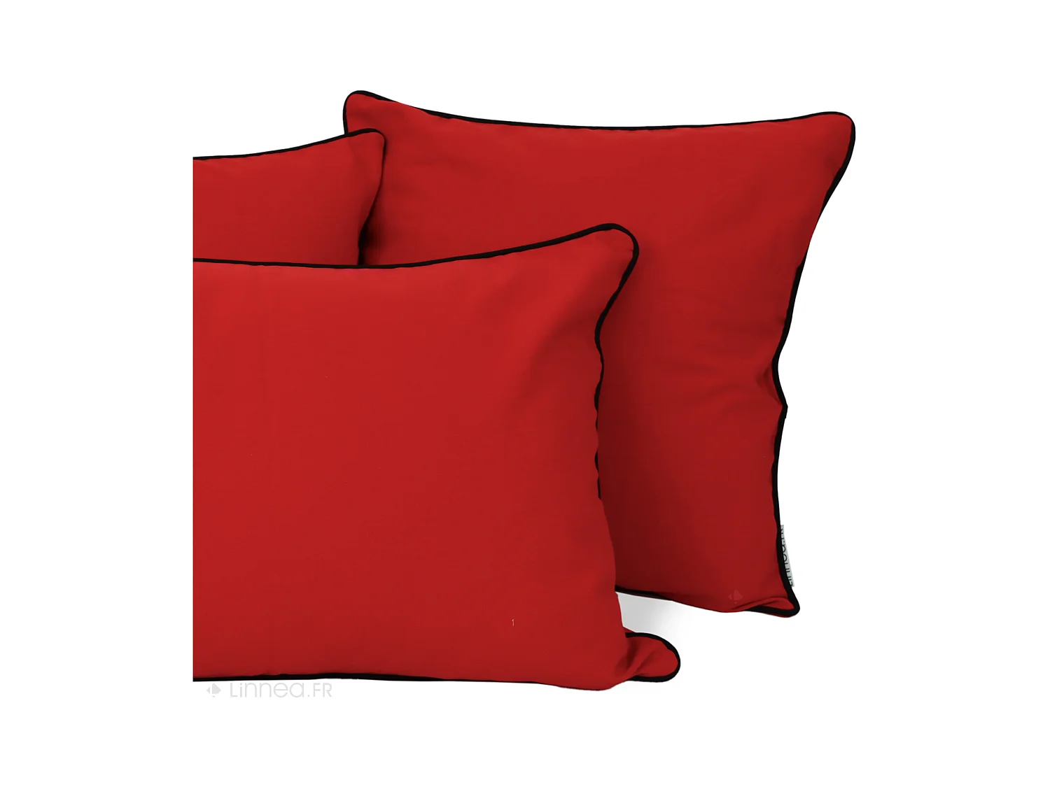 Housse de coussin 20x20 cm MONTSEGUR rouge Tomate