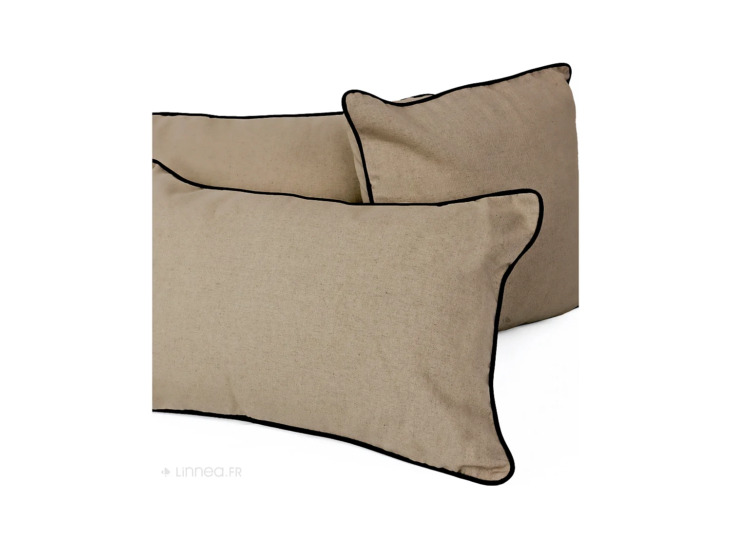 Housse de coussin 30x50 cm MONTSEGUR marron Tourterelle