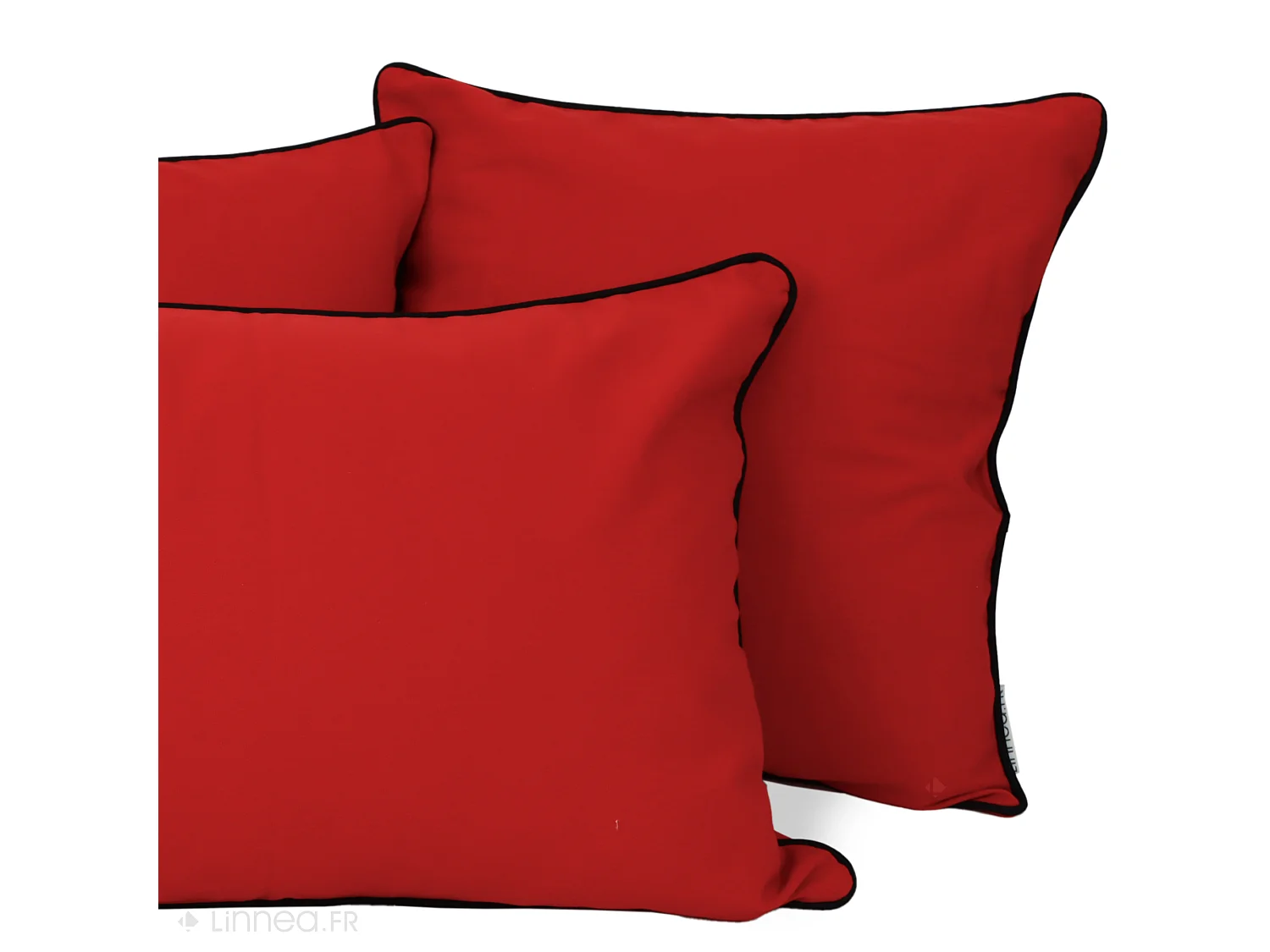 Housse de coussin 60x60 cm MONTSEGUR rouge Tomate