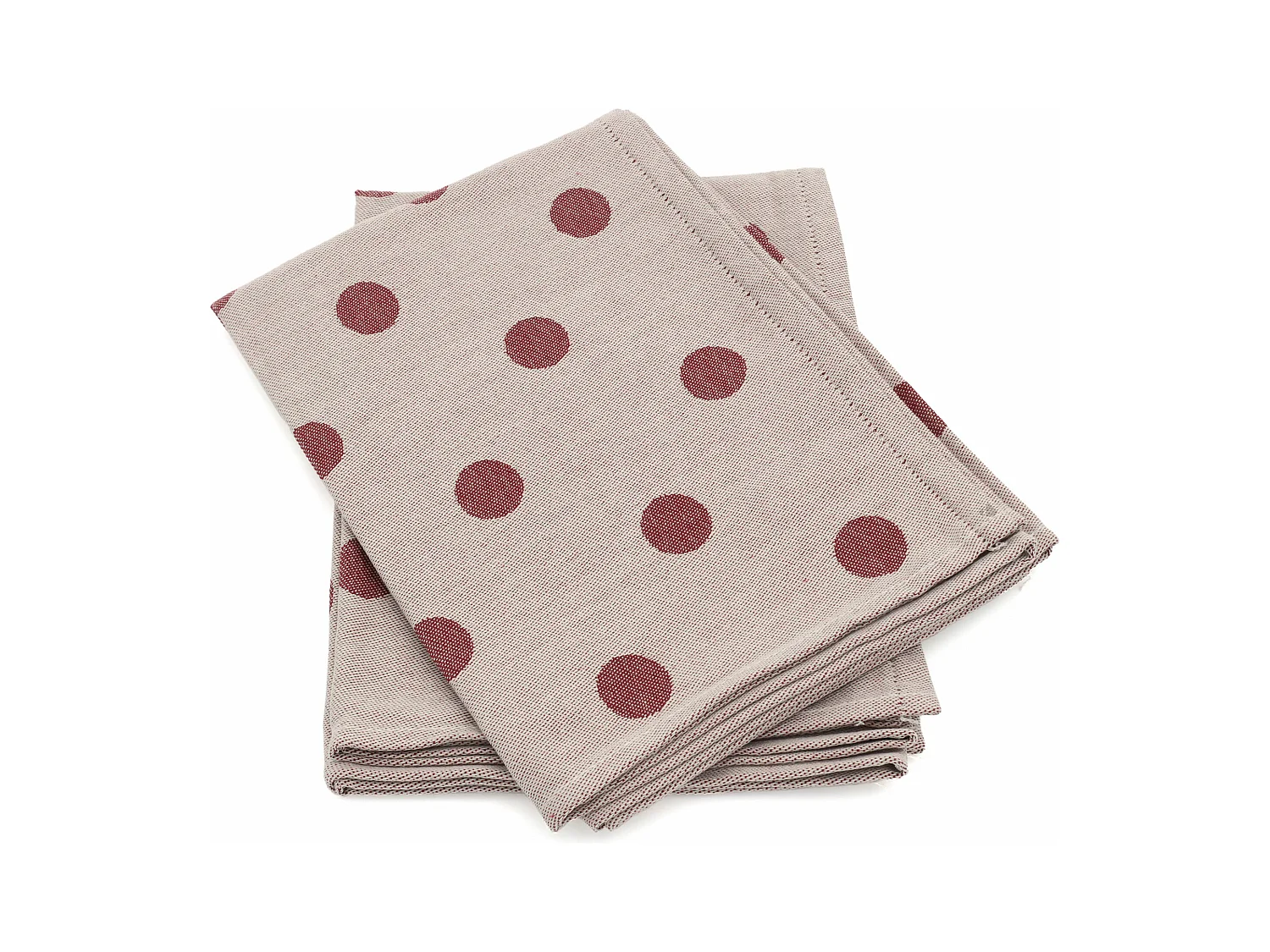 Lot de 2 torchons de cuisine toile 50x70 cm coton SPOT bordeaux