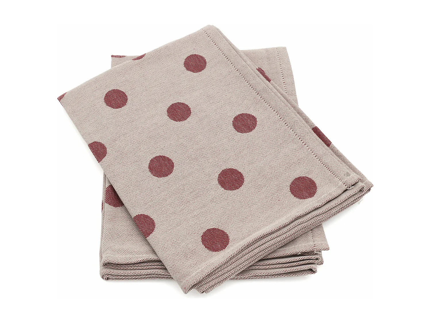 Lot de 2 torchons de cuisine toile 50x70 cm coton SPOT bordeaux