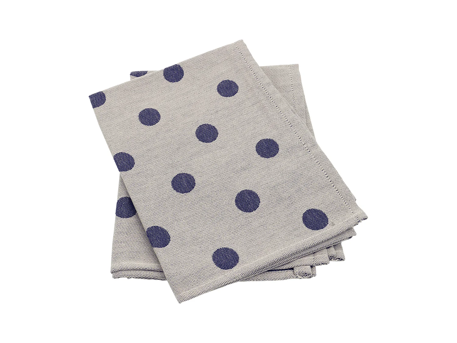 Lot de 2 torchons de cuisine toile 50x70 cm coton SPOT bleu