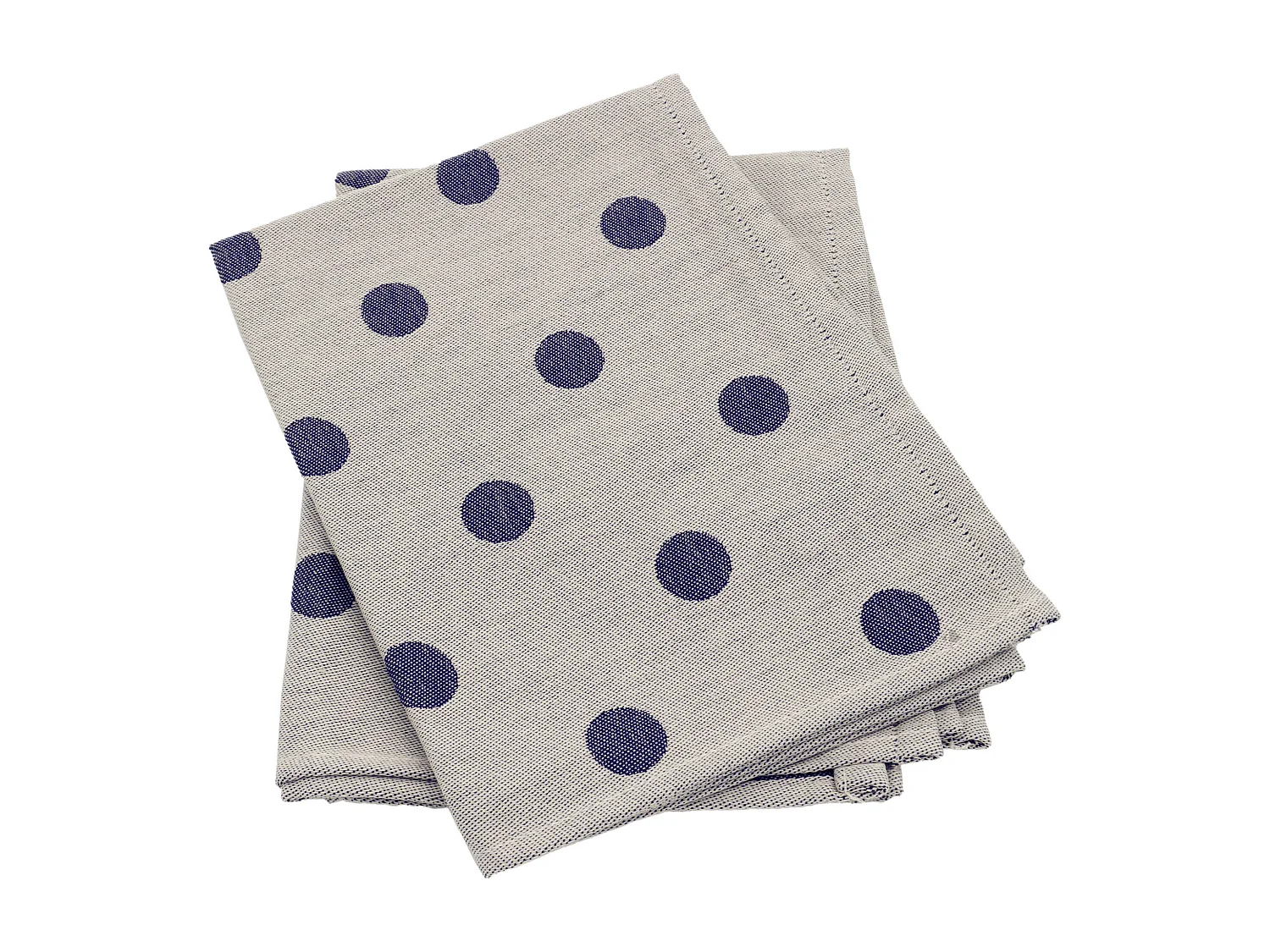 Lot de 2 torchons de cuisine toile 50x70 cm coton SPOT bleu