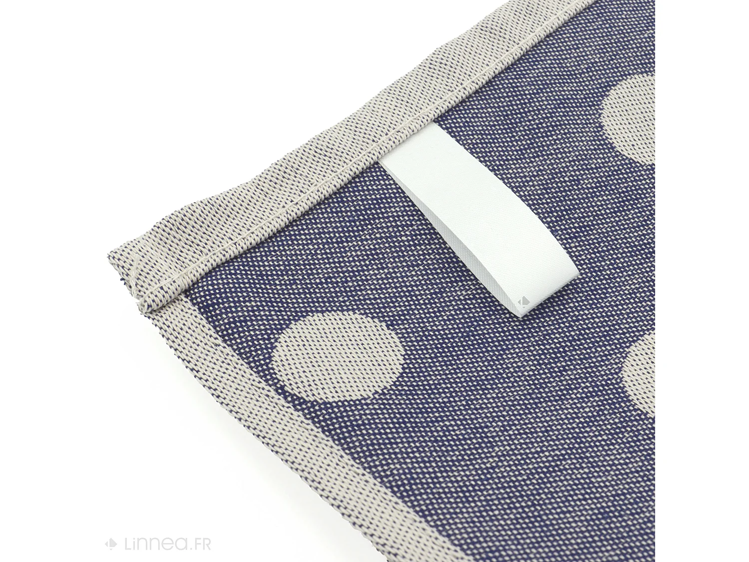 Lot de 2 torchons de cuisine toile 50x70 cm coton SPOT bleu