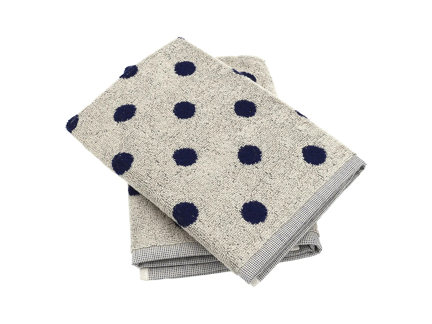 Lot de 2 torchons de cuisine éponge 50x50 cm coton SPOT bleu