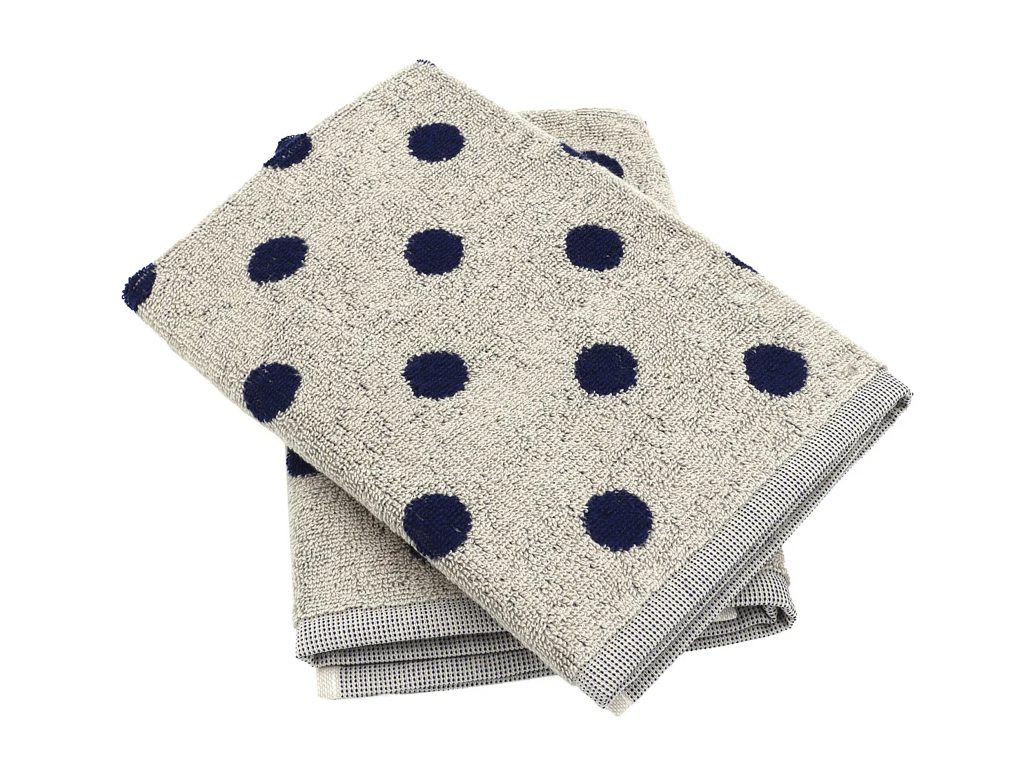 Lot de 2 torchons de cuisine éponge 50x50 cm coton SPOT bleu