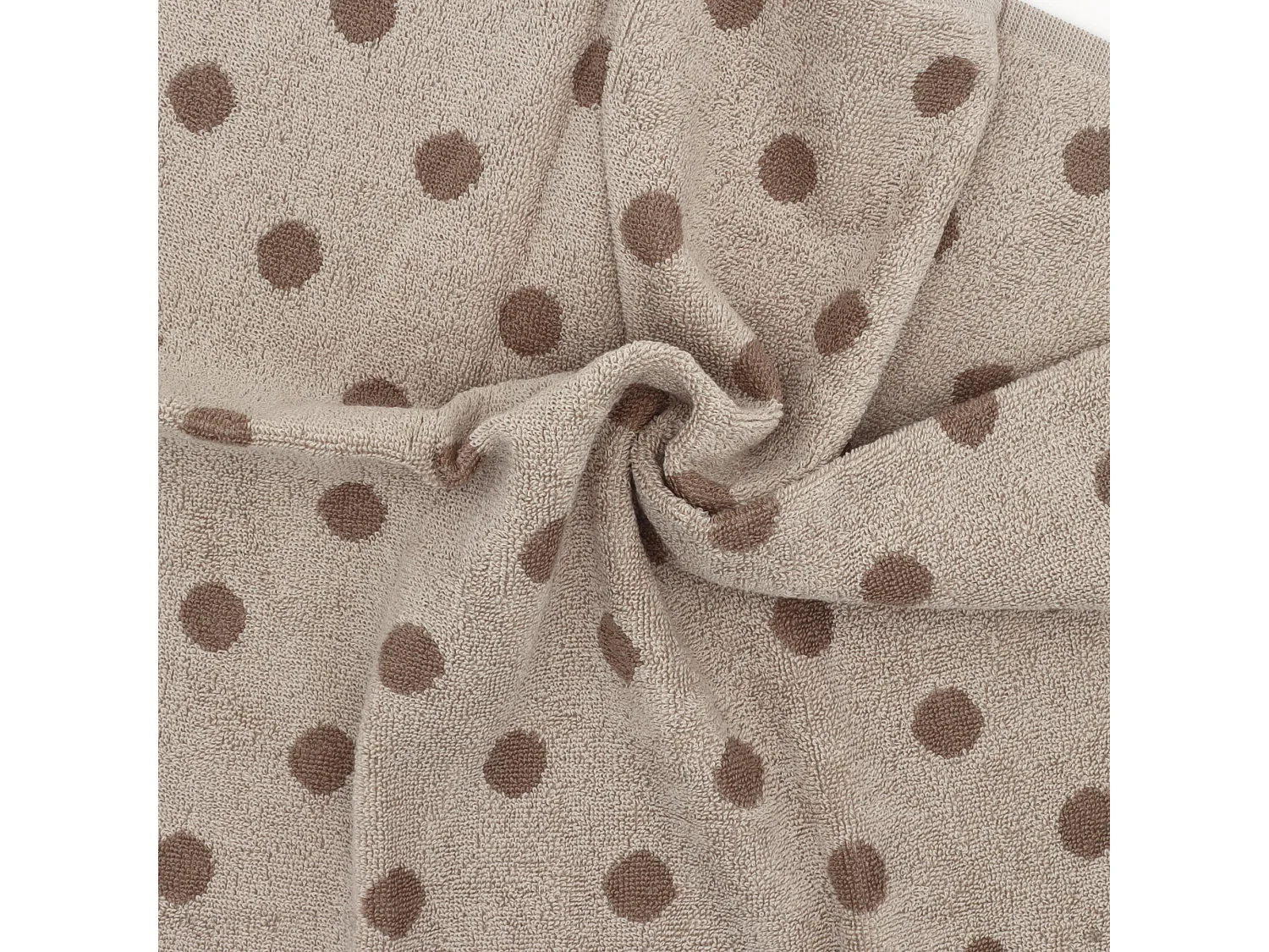 Lot de 2 torchons de cuisine éponge 50x50 cm coton SPOT marron