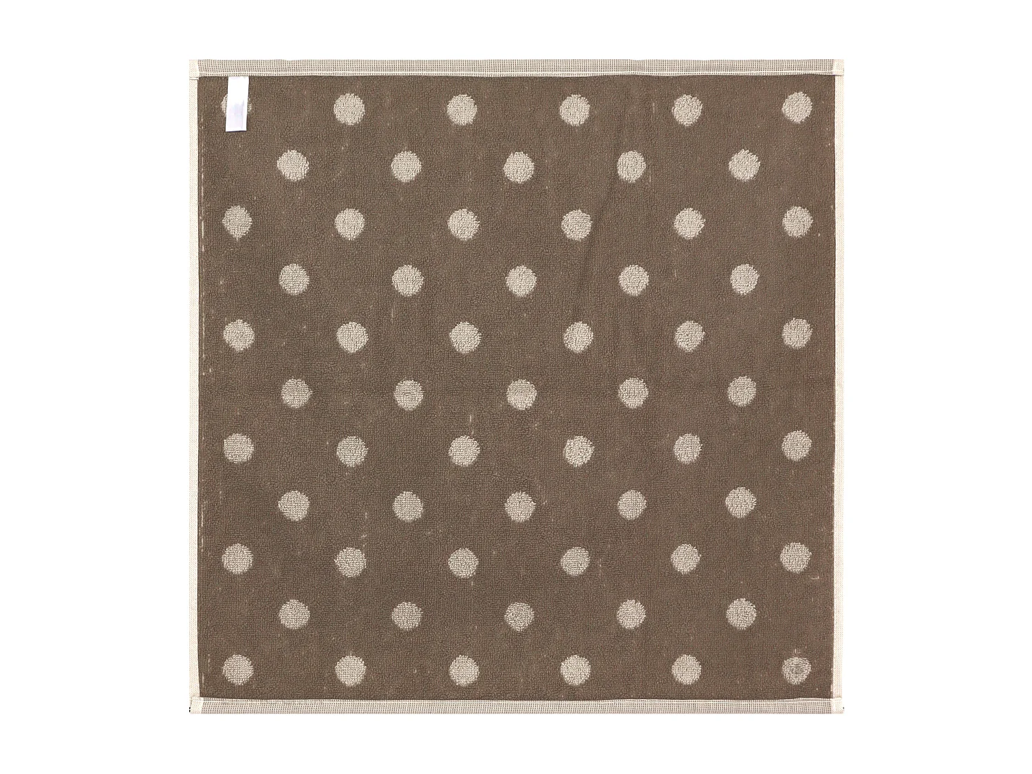 Lot de 2 torchons de cuisine éponge 50x50 cm coton SPOT marron