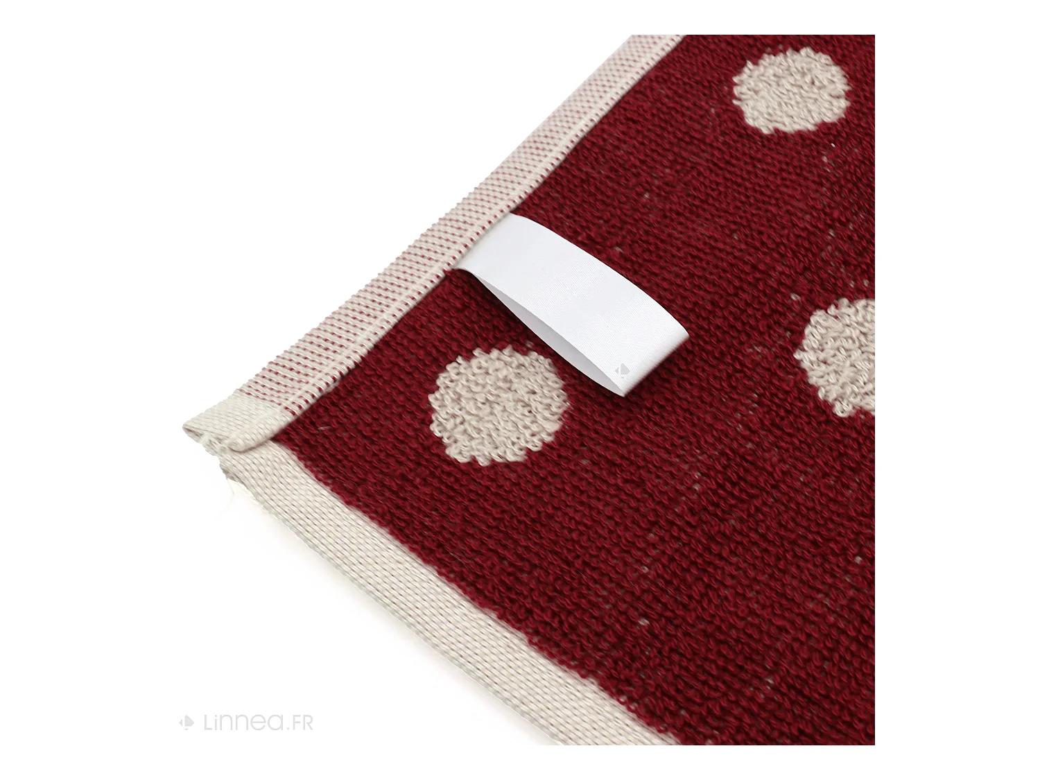 Lot de 2 torchons de cuisine éponge 50x50 cm coton SPOT bordeaux