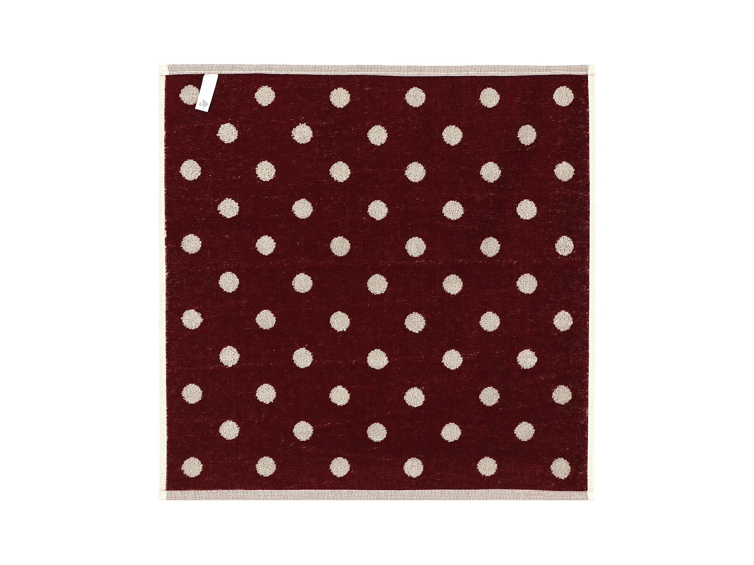 Lot de 2 torchons de cuisine éponge 50x50 cm coton SPOT bordeaux