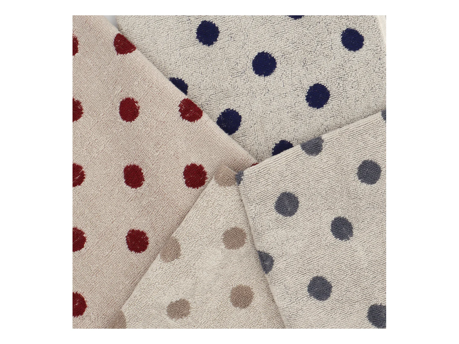 Lot de 2 torchons de cuisine éponge 50x50 cm coton SPOT bordeaux