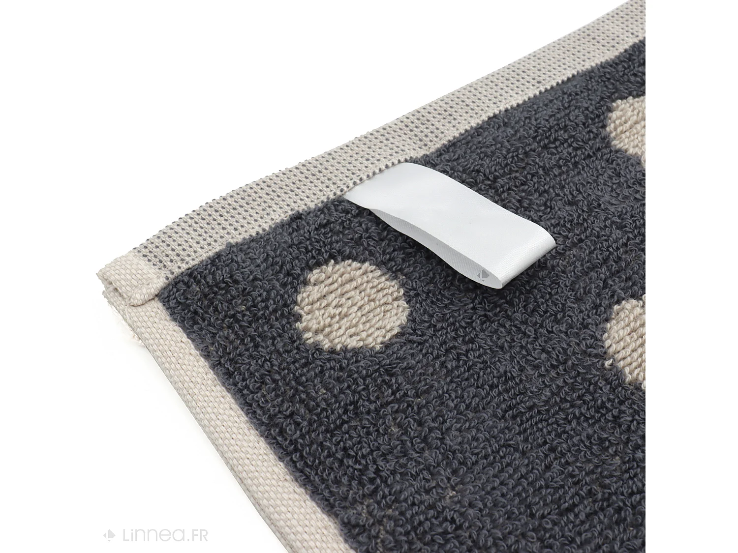 Lot de 2 torchons de cuisine éponge 50x50 cm coton SPOT gris