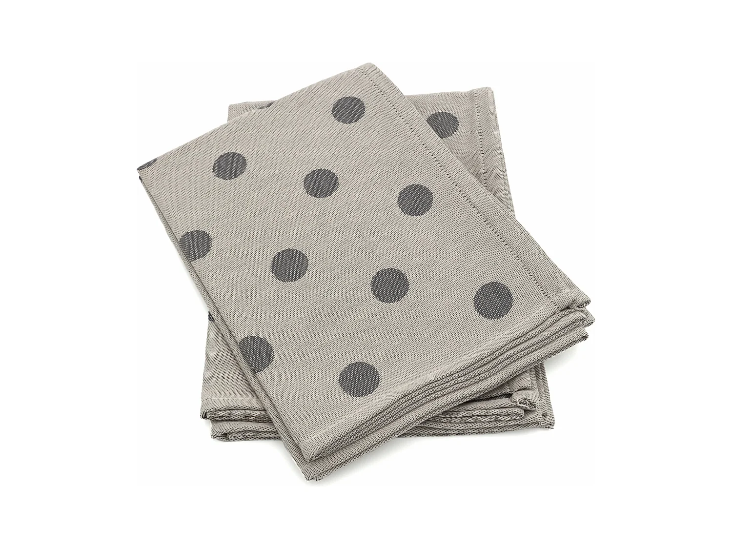 Lot de 2 torchons de cuisine toile 50x70 cm coton SPOT gris