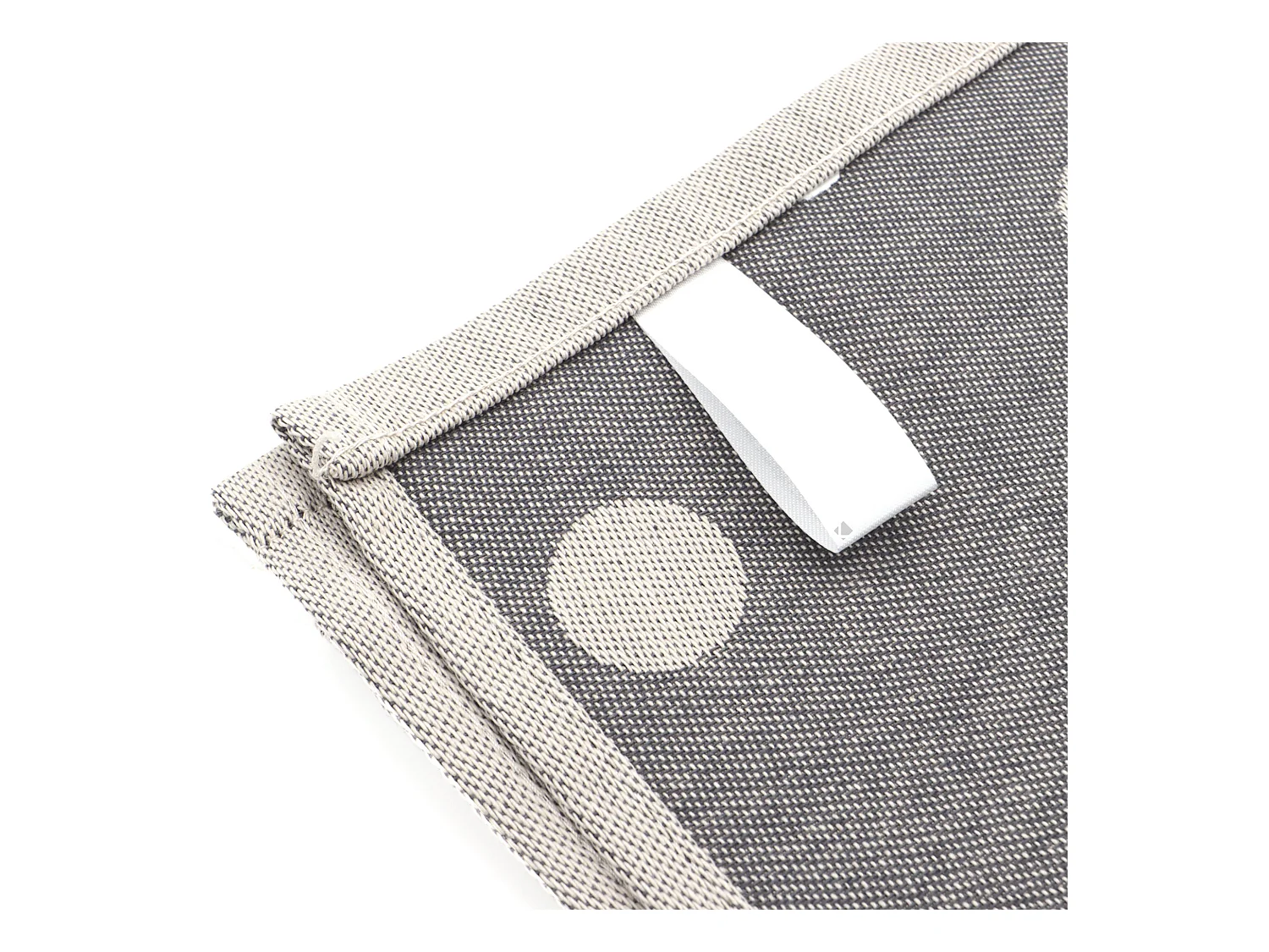 Lot de 2 torchons de cuisine toile 50x70 cm coton SPOT gris