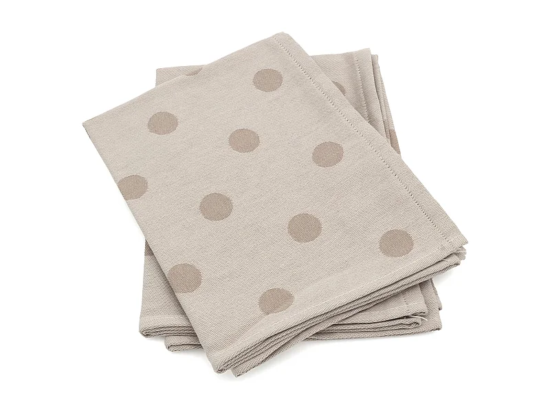Lot de 2 torchons de cuisine toile 50x70 cm coton SPOT marron